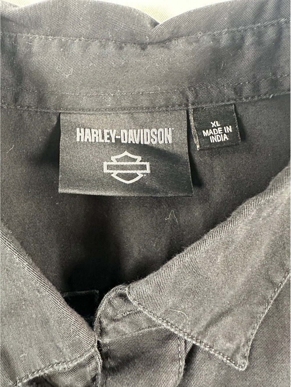 Harley-Davidson Black Blowout Sleeveless Shirt Vest XL HD Back Graphic (155) - Picture 3 of 6